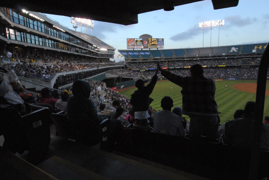Oakland Athletics Fans Celebrate